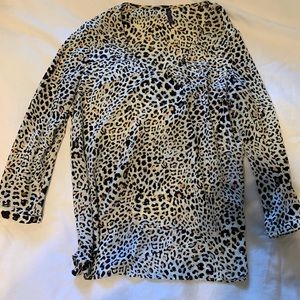 Multi colored cheetah print NYDJ blouse